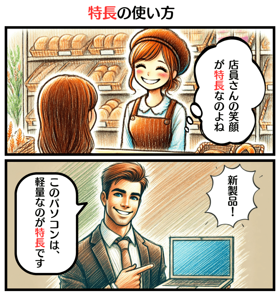【漫画で分かる】「特長」と「特徴」の違いとは？意味・使い分けをわかりやすく解説！ – 同音異義語ナビ